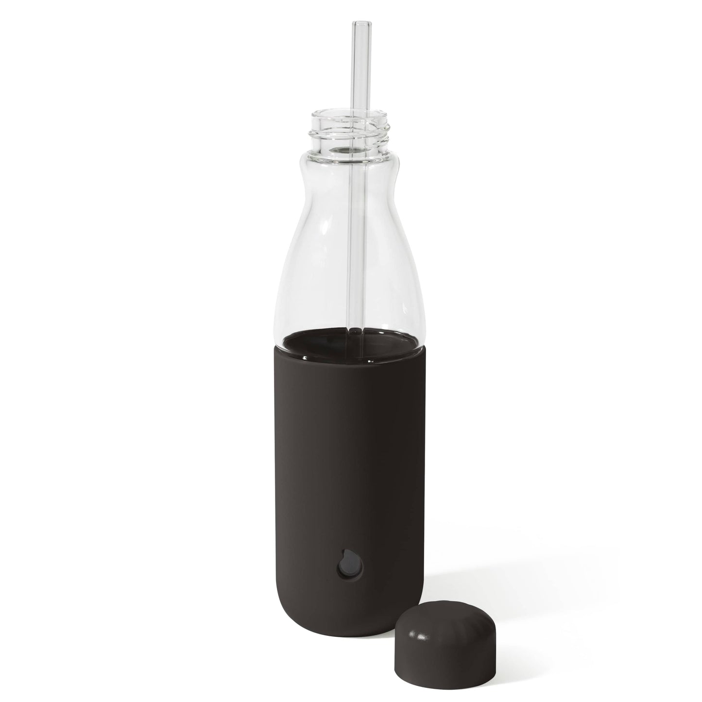 glass-original-bottle-18oz-h1 18oz_Onyx_Black_Glass_Original_Bottle_Front_Cap_Off_Straw_In_Front_Cap_On_Straw_In.jpg